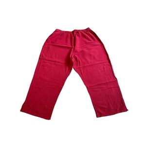 Sucesos Red Cotton Gauze Capri
Pants. Size L. GUC